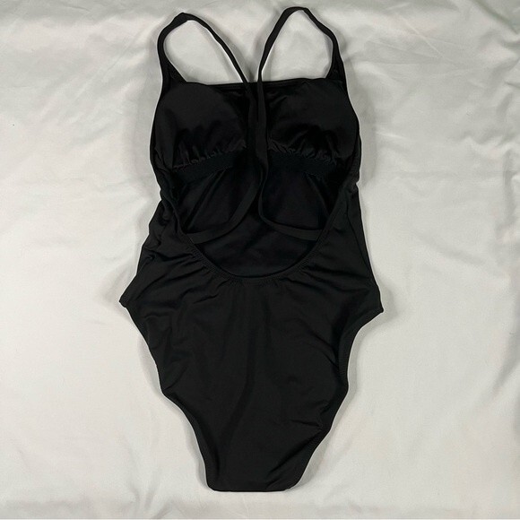 Andie The Marina Size Small Black One Piece Swimsuit Classic Strappy Open Back - Picture 9 of 9